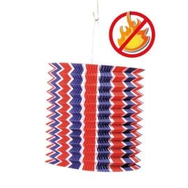 Lampion Cylindrique 16 cm Tricolore