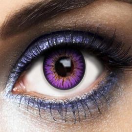 Lentilles fantaisie annuelles iris - violet