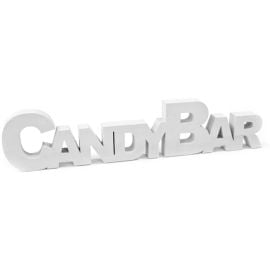 Lettre Candy Bar Blanc pour Déco de table 