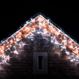 Guirlande lumineuse stalactite 6 mètres Blanc Froid 360 LED