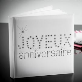 Livre d'or Joyeux Anniversaire Blanc 