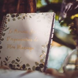 Livre d'or organisation de mariage Eucalyptus