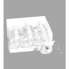 Lot de 12 Bouteilles bulle savon forme coeur