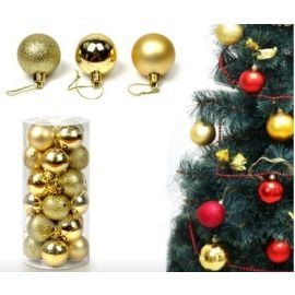 Lot de 20 Boules de noel Or 3cm 