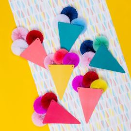 Lot de 5 fanions Corail