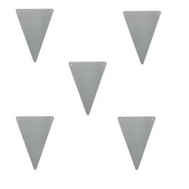 Lot de 5 fanions Gris