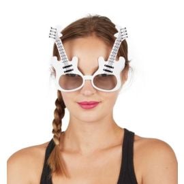 Lunettes guitare - blanc - adulte