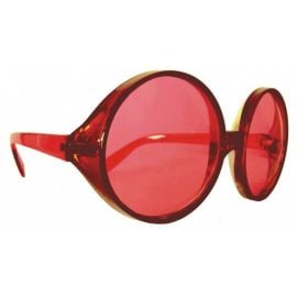 Lunettes Hippy Géantes Rouges