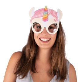 Lunettes licorne blanche - adulte