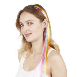 Mèche multicolore à clipser - 48 cm