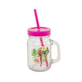 Mason jar avec perroquet 