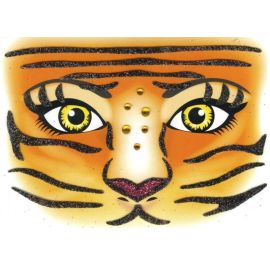 maquillage - autocollant - tigre