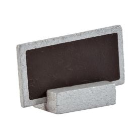 Marque place ardoise rectangulaire Argent