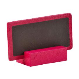 Marque place ardoise rectangulaire Fuchsia