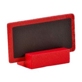 Marque place ardoise rectangulaire Rouge