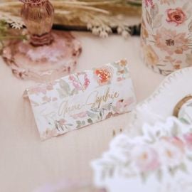 Marque place Theme Dahlia Blanc et Pastel