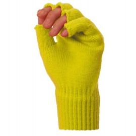 Mitaines Tricot Fluo Jaunes