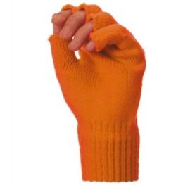 Mitaines Tricot Fluo Oranges