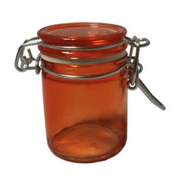 Mini pot a dragées confiture en verre Orange