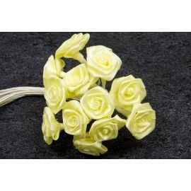 Mini rose mariage en satin Jaune