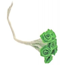 Mini rose mariage en satin Vert anis 