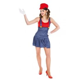 déguisement plombier rouge femme taille xs pas cher