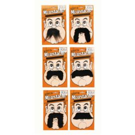 moustache - grande noire assortie