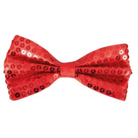 Nœud papillon à sequins - rouge