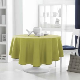 Nappe de table ronde 180 cm Anti Tache Vert Anis