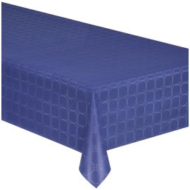 Nappe en papier damassé Bleu marine 25 mètres