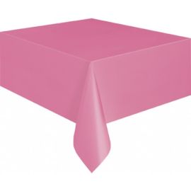 Nappe en plastique rectangulaire Fuchsia 135x270cm