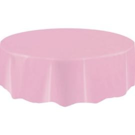 Nappe en plastique ronde Rose 210cm