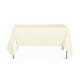 Nappe en tissu rectangle Ivoire 150x250cm