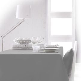 Nappe rectangulaire Gris clair anti tache 150x250cm