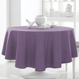 Nappe ronde 180cm anti tache Parme