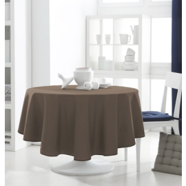 Nappe ronde 180cm anti tache Bronze