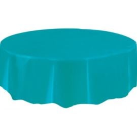 Nappe ronde en plastique Turquoise 210cm