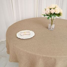 Nappe ronde en vrai jute 300cm