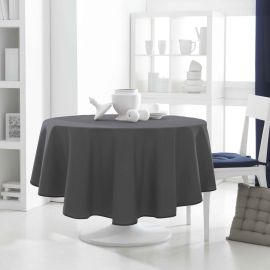 Nappe ronde pas cher 180 cm Gris Foncé Anti tache 
