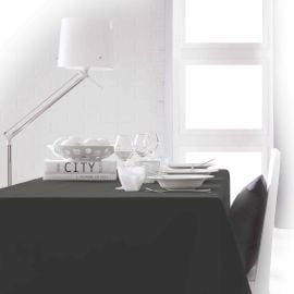 Nappe sans repassage rectangulaire 150 x 250 cm Gris Foncé