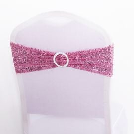 noeud de chaise en sequin Rose