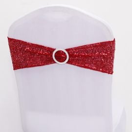 noeud de chaise en sequin Rouge