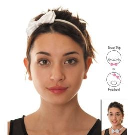 Nœud Papillon Satin Blanc