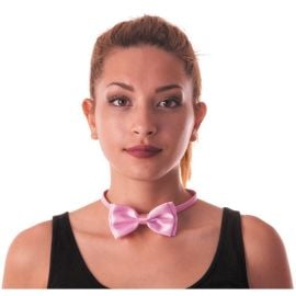 Nœud Papillon Satin Rose Clair