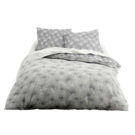 Housse de couette 240x260 Mawira Zippée Botanik Gris