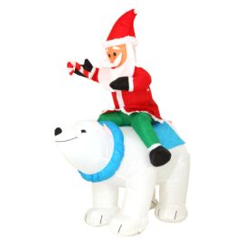 Père noel Gonflable sur Ours