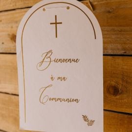 Pancarte Bienvenue a notre Communion Pureté