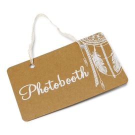 Panneau a suspendre Photobooth kraft 