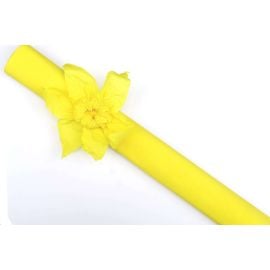 Papier crépon Jaune en rouleau 10 m x 50 cm