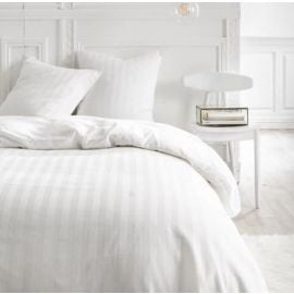 Parure de couette percale Constance Blanche